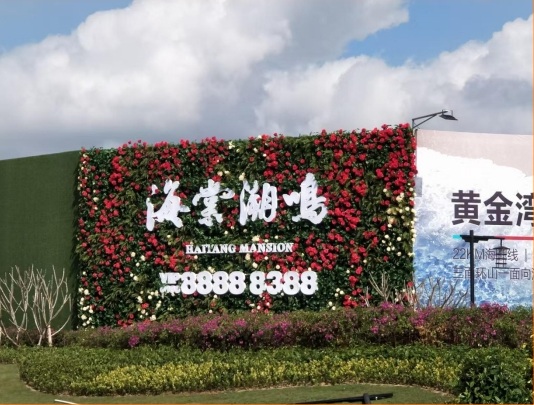 海棠潮鸣鲜花围挡